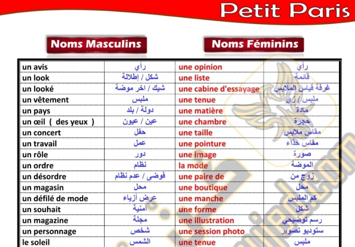 تحميل مذكرة المراجعة النهائية في الفرنساوي للصف الثاني الثانوي الترم الثاني 2024