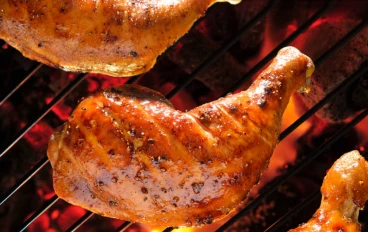 Grilled chicken with delicious seasoning