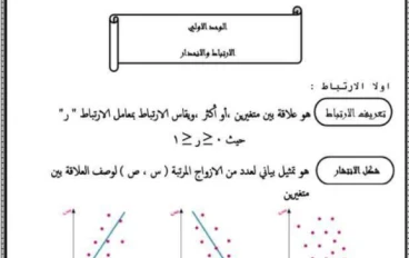 تحميل مذكرة المراجعة النهائية في الأحصاء للصف الثالث الثانوي 2024