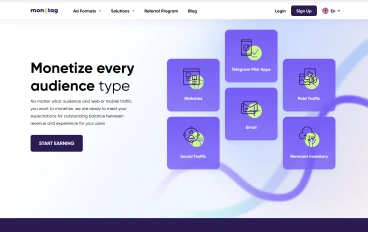 الربح من موقع Monetag ، منصة الناشرين الجديدة من PropellerAds