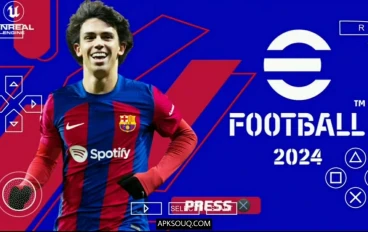 تحميل لعبة بيس 2024 eFootball تعليق عربى من ميديا فاير  بحجم 400 ميجا فقط لاجهزة الاندوريد