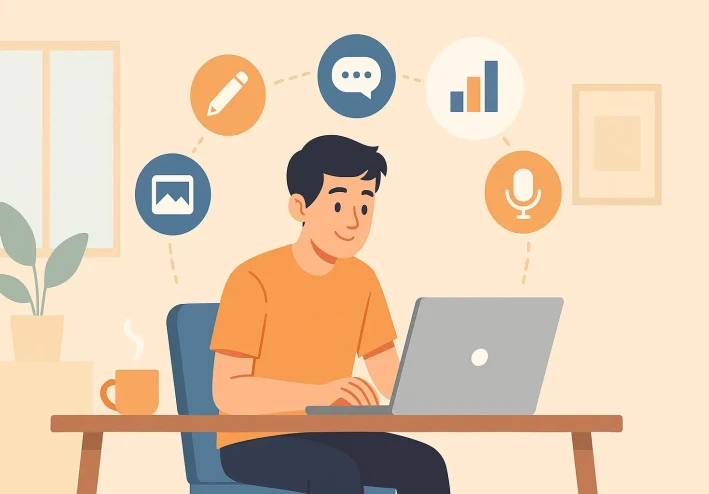 أسهل 10 مجالات العمل الحر 2025 بدون خبرة (تناسب الجميع)