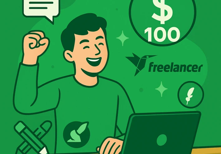 الربح من العمل الحر و الطريق الى اول 100 دولار