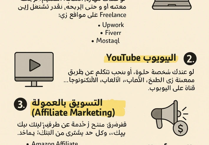 جميع طرق الربح من الانترنت في ٢٠٢٥