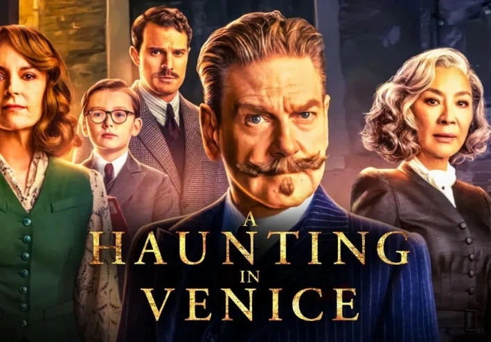 💀 جريمة على ضفاف القناة: فيلم "A Haunting in Venice" يحبس الأنفاس!