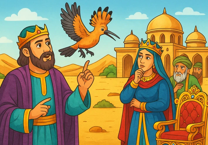 The story of the hoopoe bird and Prophet Sulaiman (Solomon).