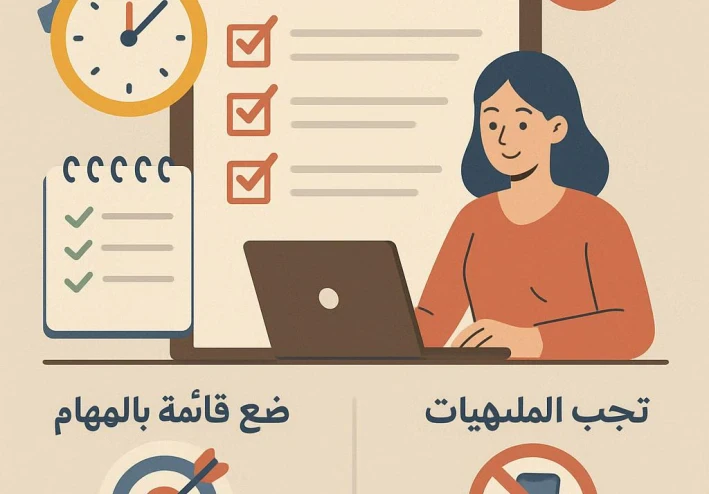 "أفضل طرق تنظيم الوقت اليومية لزيادة الإنتاجية بدون توتر"
