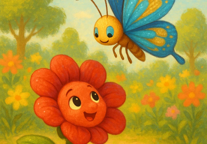 الفراشة زوزو والزهرة ليلى