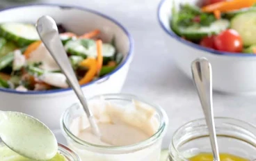 All kinds of sauces and dressings for the best salad