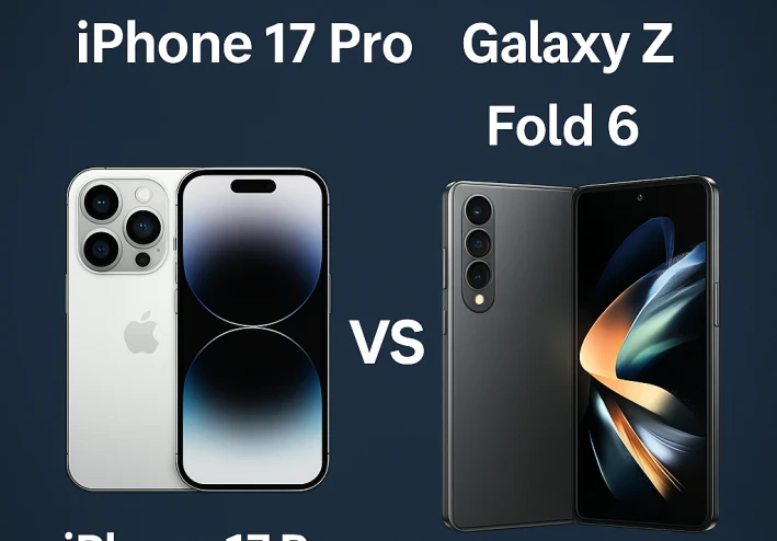 "مقارنة شاملة بين iPhone 17 Pro وGalaxy Z Fold 6 – من الأفضل في 2025؟"