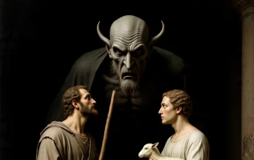 Cain and Abel, sons of Adam (peace be upon him).