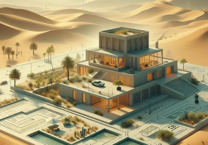 العناصر المناخية المحددة للعمارة الصحراوية