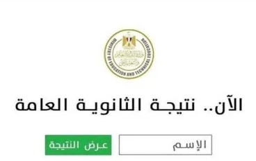نتيجة الثانويه العامه 2025 برقم الجلوس