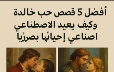 "أفضل 5 قصص حب خالدة وكيف يعيد الذكاء الاصطناعي إحيائها بصريًا"
