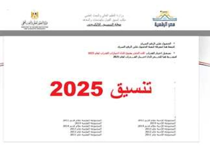 تنسيق الدبلومات الفنية 2025: دليل شامل للقبول بالكليات والمعاهد