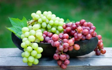 العنب: فوائده الصحية والعلاجية والفرق بين الأحمر والأخضر