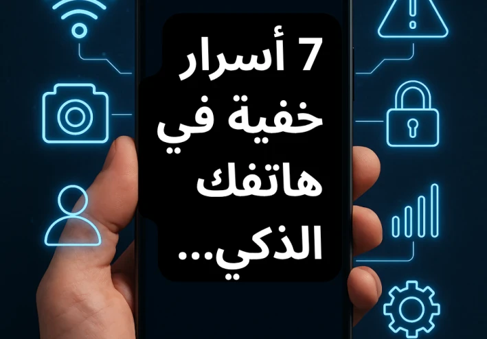 "7 أسرار خفية في هاتفك الذكي... لا يعرفها أغلب المستخدمين!"