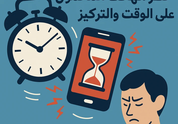تأثير الهاتف المحمول على تنظيم الوقت والتركيز