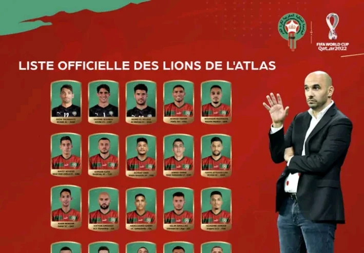 قائمة المنتخب المغربي في المونديال