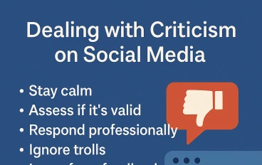 Understanding and Dealing with Criticism on Social Media