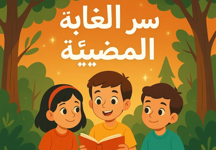 قصة : سر الغابة المضيئة
