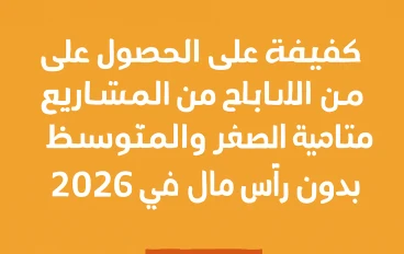 كيفية الحصول على الأرباح من المشاريع متناهية الصغر والمتوسطة وبدون رأس مال في 2026 (شرح تفصيلي + أمثلة ومواقع)