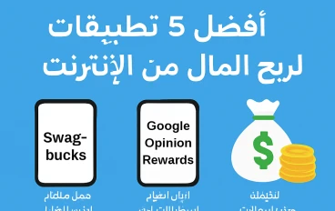  "أفضل 5 تطبيقات لربح المال من الهاتف – دليلك خطوة بخطوة"