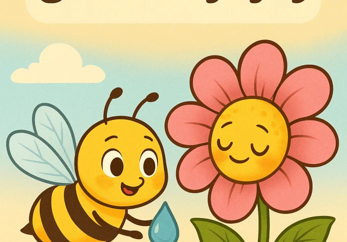النحلة لولو والزهرة العطشى 🐝🌸