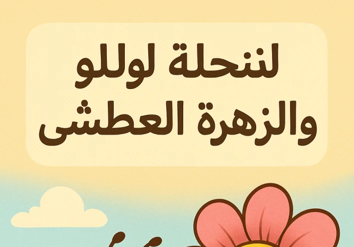 النحلة لولو والزهرة العطشى 🐝🌸