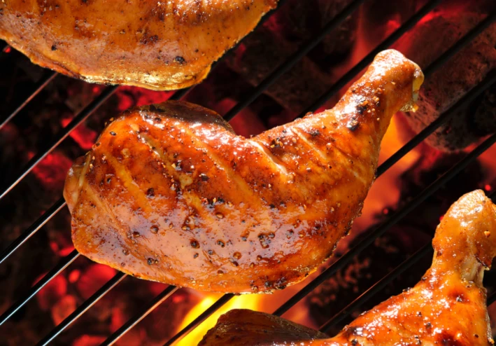 Grilled chicken with delicious marinade