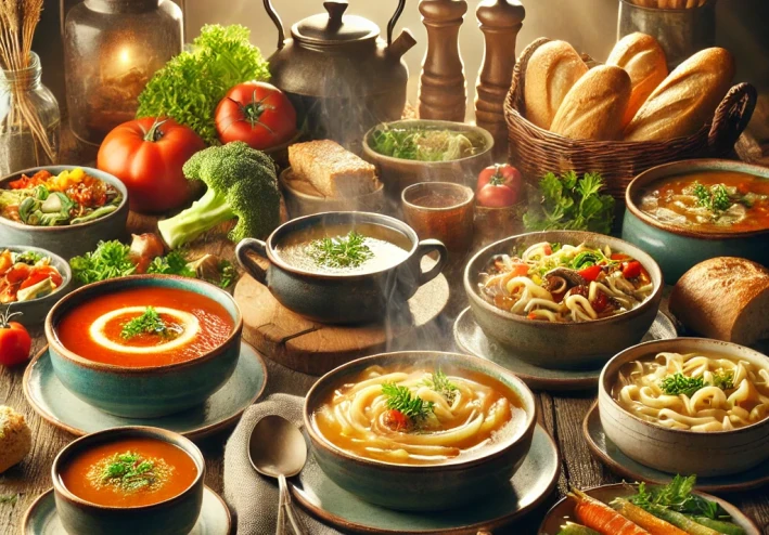شوربات شتوية لذيذة