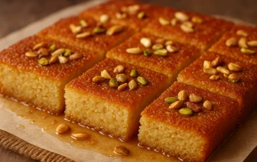 طريقه عمل البسبوسة بالسمنة البلدي
