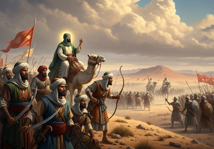 (يوم التقى الجمعان: قصة أول انتصار عظيم للإسلام) غزوة بدر الكرى نصر الإسلام