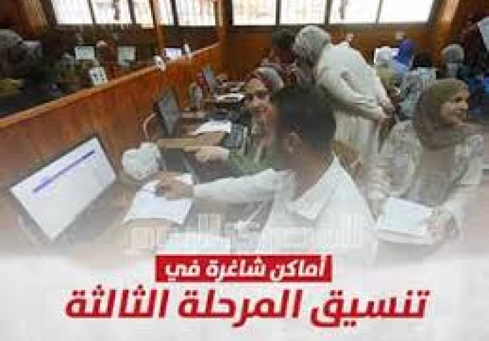 تنسيق المرحلة الثالثة للثانوية العامة 2025
