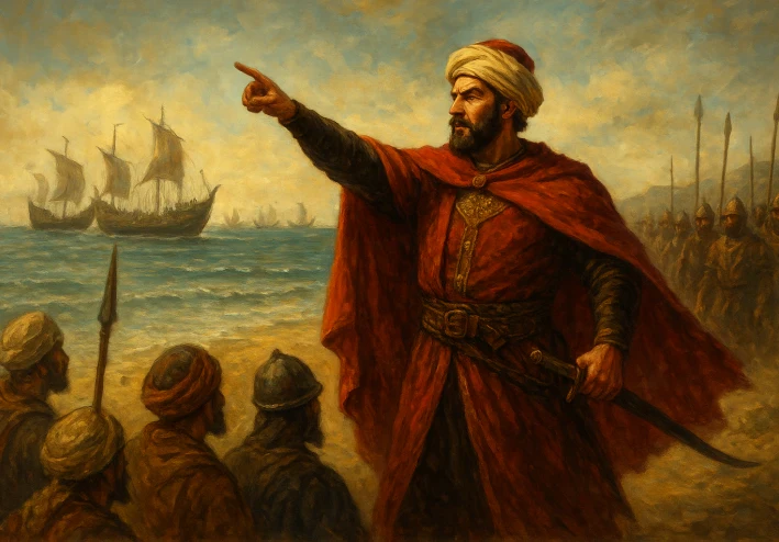طارق بن زياد.. الراجل اللي ولّع السفن وفتح الأندلس