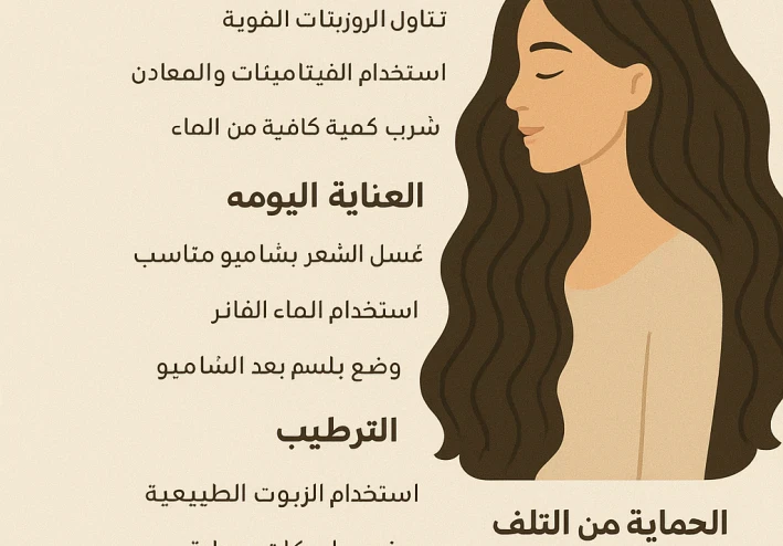 العناية بالشعر: خطوات عملية لشعر صحي وجذاب
