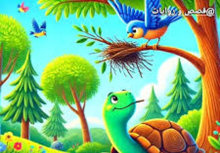  1. قصص أطفال قصيرة مترجمة | قصة السلحفاة الحكيمة والنهر