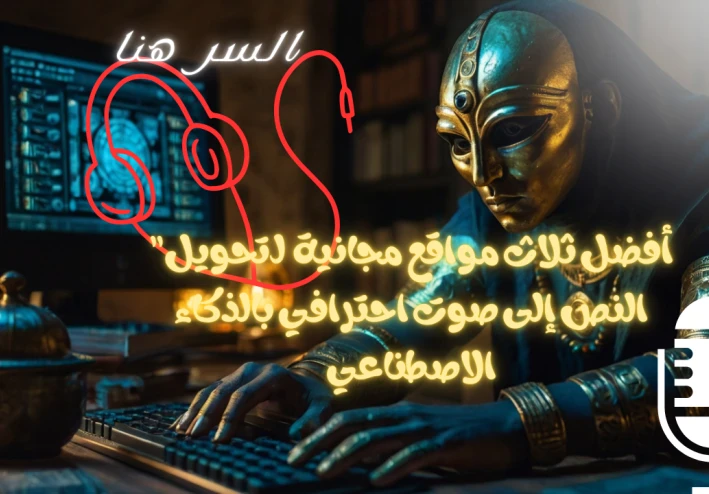 "أفضل ثلاث مواقع مجانية  لـتحويل النص إلى صوت احترافي بالذكاء الاصطناعي"