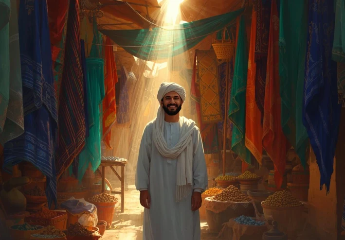 التاجر الأمين والكنز المخبوء