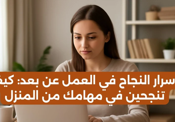 أسرار النجاح في العمل عن بعد: كيف تنجحين في مهامك من المنزل؟