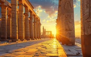 الأقصر… عاصمة السحر والخلود في قلب الحضارة الفرعونية ✨