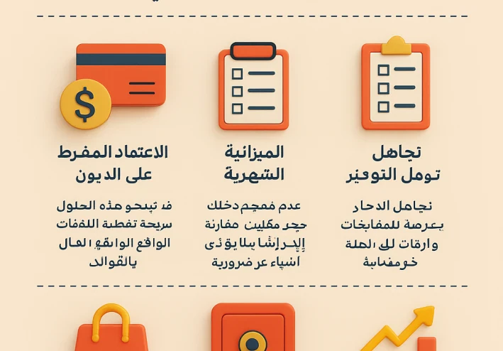 أخطاء مالية شائعة يجب تجنبها لتحقيق الاستقرار المالي