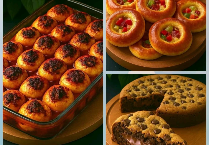 عمل  ميني بيتزا ❤️ و كيك الكوكيز بالنوتيلا 🍪 و   ميني بيتزا  و محشي البصل 🧅