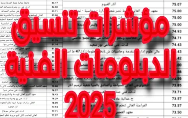 مؤشرات تنسيق الدبلومات الفنية 2025 وفرص القبول في المعاهد والكليات لعام 2025 لجميع التخصصات ثلاث وخمس سنوات 