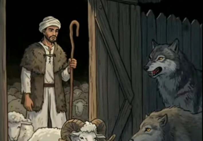 راعي الاغنام و الذئاب 🐺