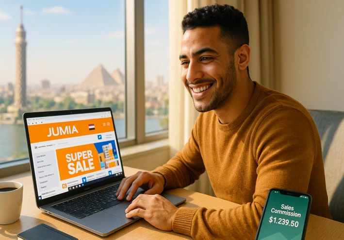 دليلك الشامل لتحقيق الربح من التسويق بالعمولة عبر جوميا مصر في 2025 (خطوة بخطوة)