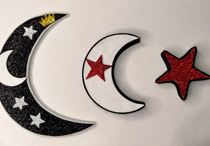 طريقة عمل هلال 🌙افكار رمضان  من ورق الفوم جليتر  How to make a crescent moon
