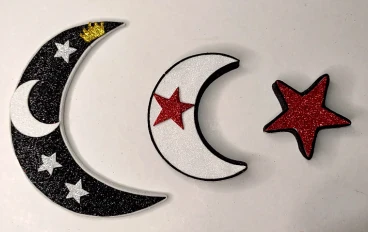  طريقة عمل هلال 🌙افكار رمضان  من ورق الفوم جليتر  How to make a crescent moon