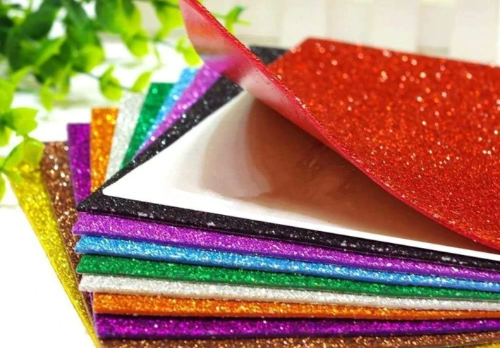 ورق الفوم جليتر glitter foam paper