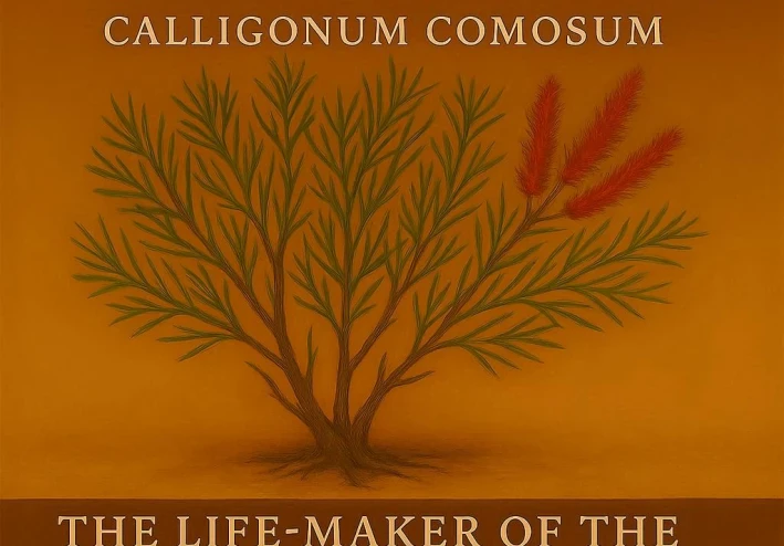 الأرطى (Calligonum comosum): صانع الحياة في الكثبان الرملية... دوره في تثبيت التربة وكنوز الطب الشعبي